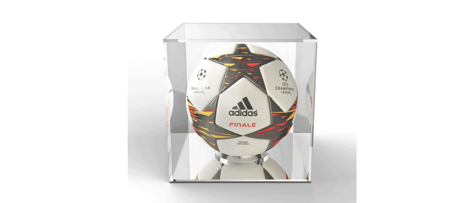 acrylic football display cube