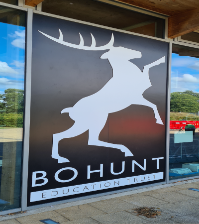 stag window graphic sign