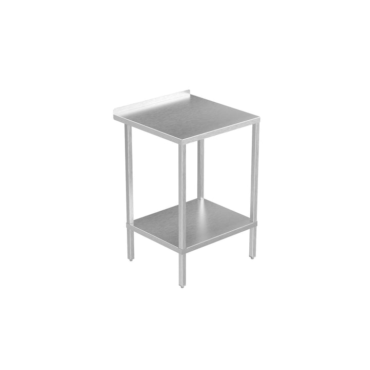 dpro Stainless Steel Table with Wall Return