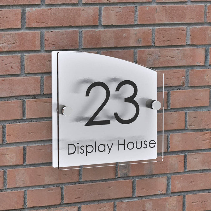 Slanted Acrylic House Signs Displaypro 3