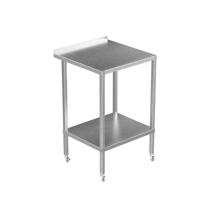 Stainless Steel Commercial Kitchen Tables On Wheels Displaypro 3