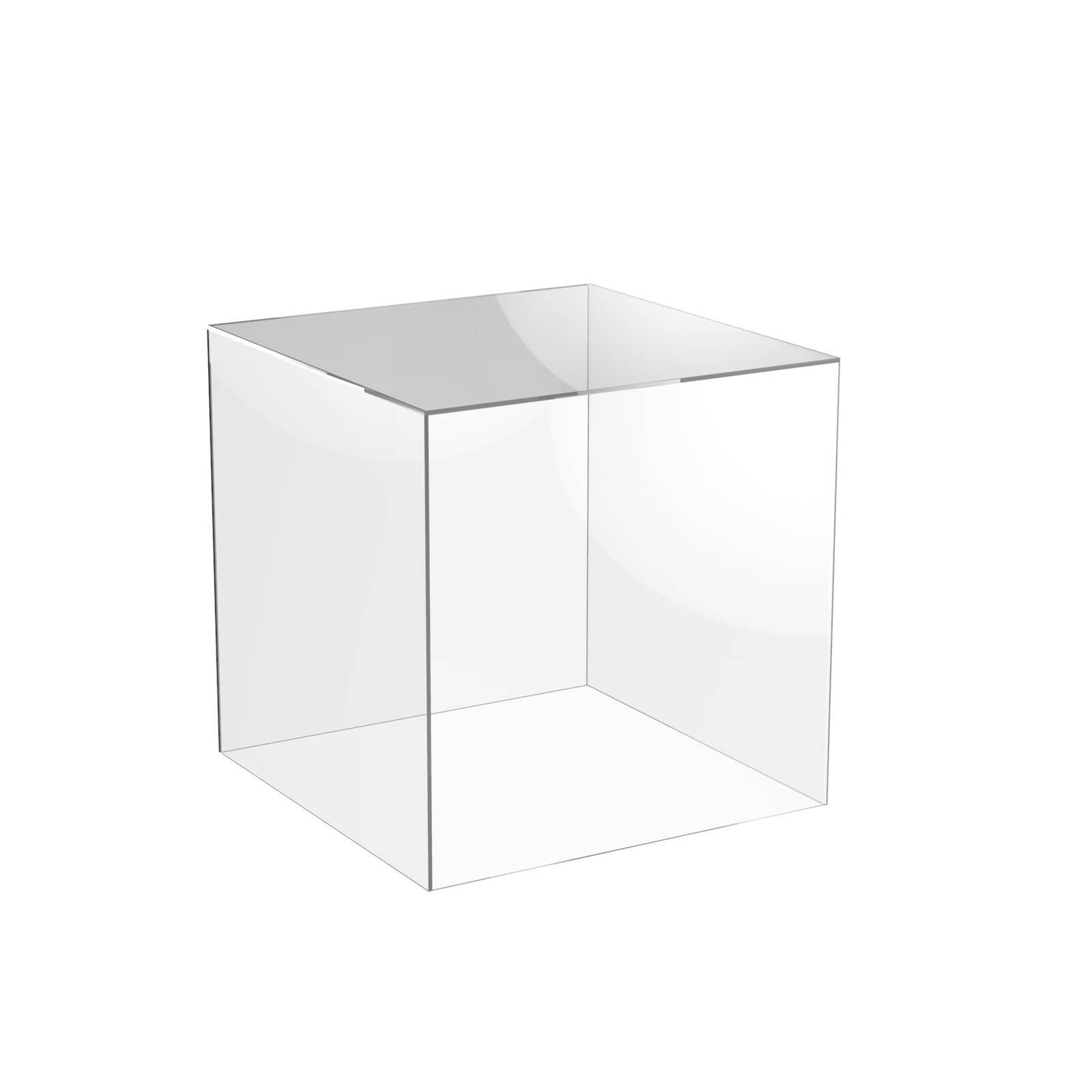 Clear Acrylic 5 Sided Display Box or Cover - 12W x 12D x 8H