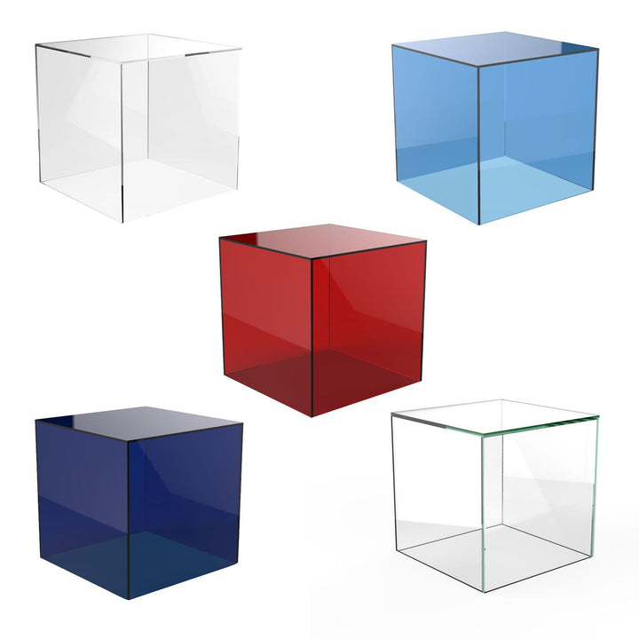 Displaypro Acrylic Display Cube 5 Sided - Stock Sizes