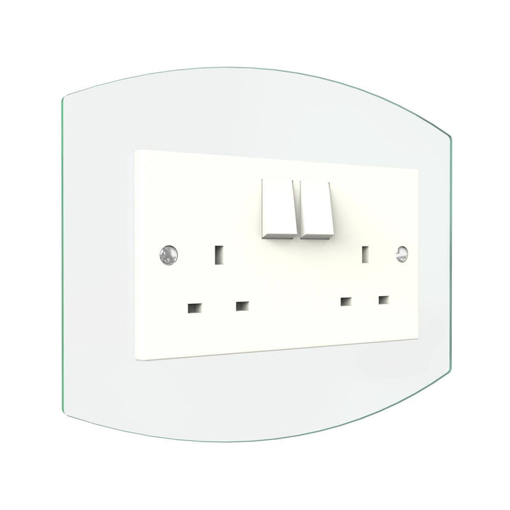 Curved Double Light Switch Surrounds Displaypro 12