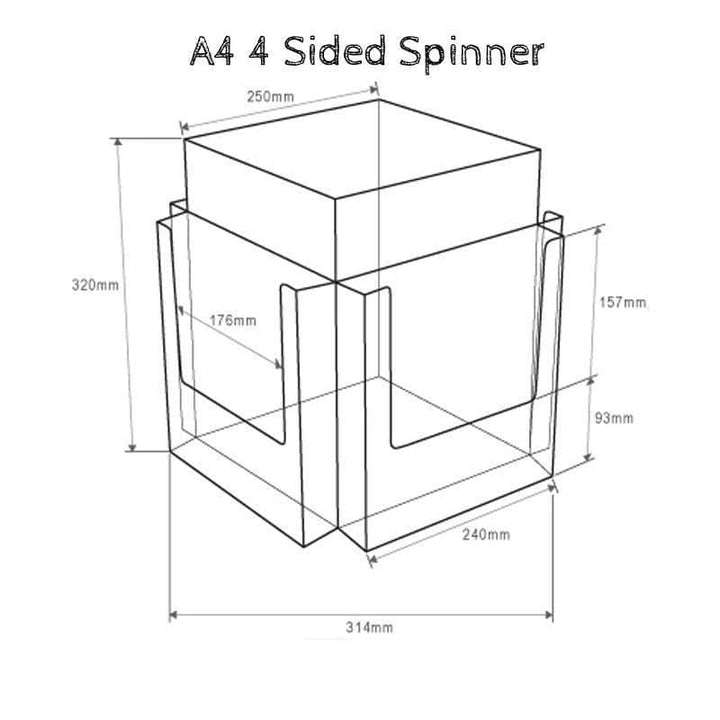 Leaflet Dispenser Spinner Displaypro 5