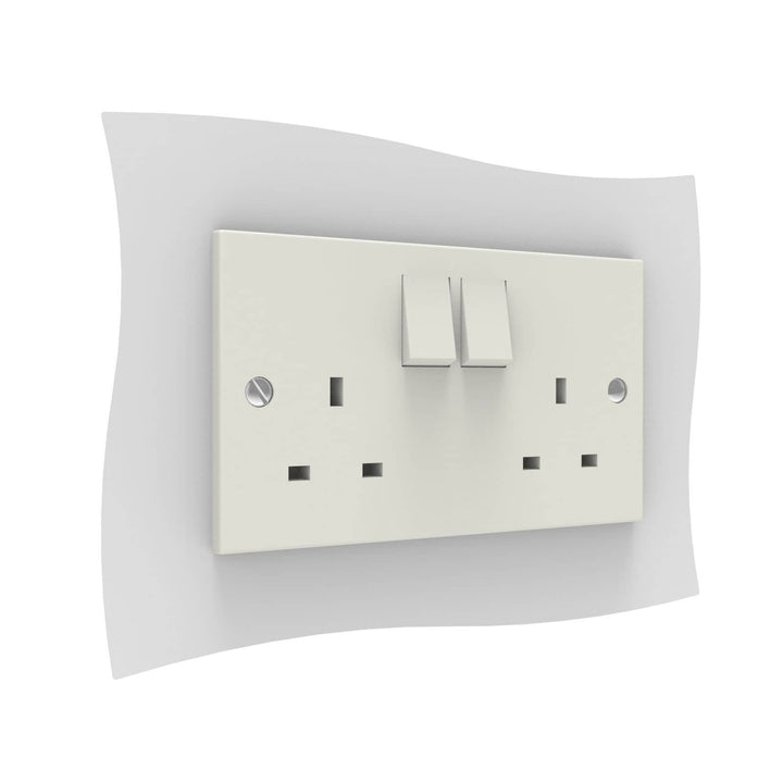 Wave Double Light Switch Surrounds Displaypro 4