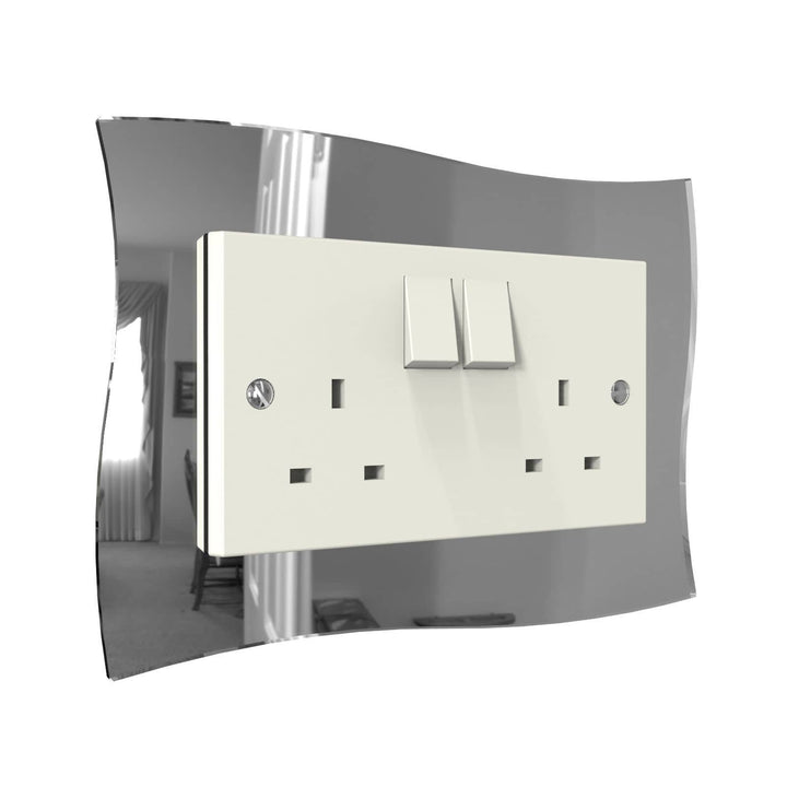 Wave Double Light Switch Surrounds Displaypro 3