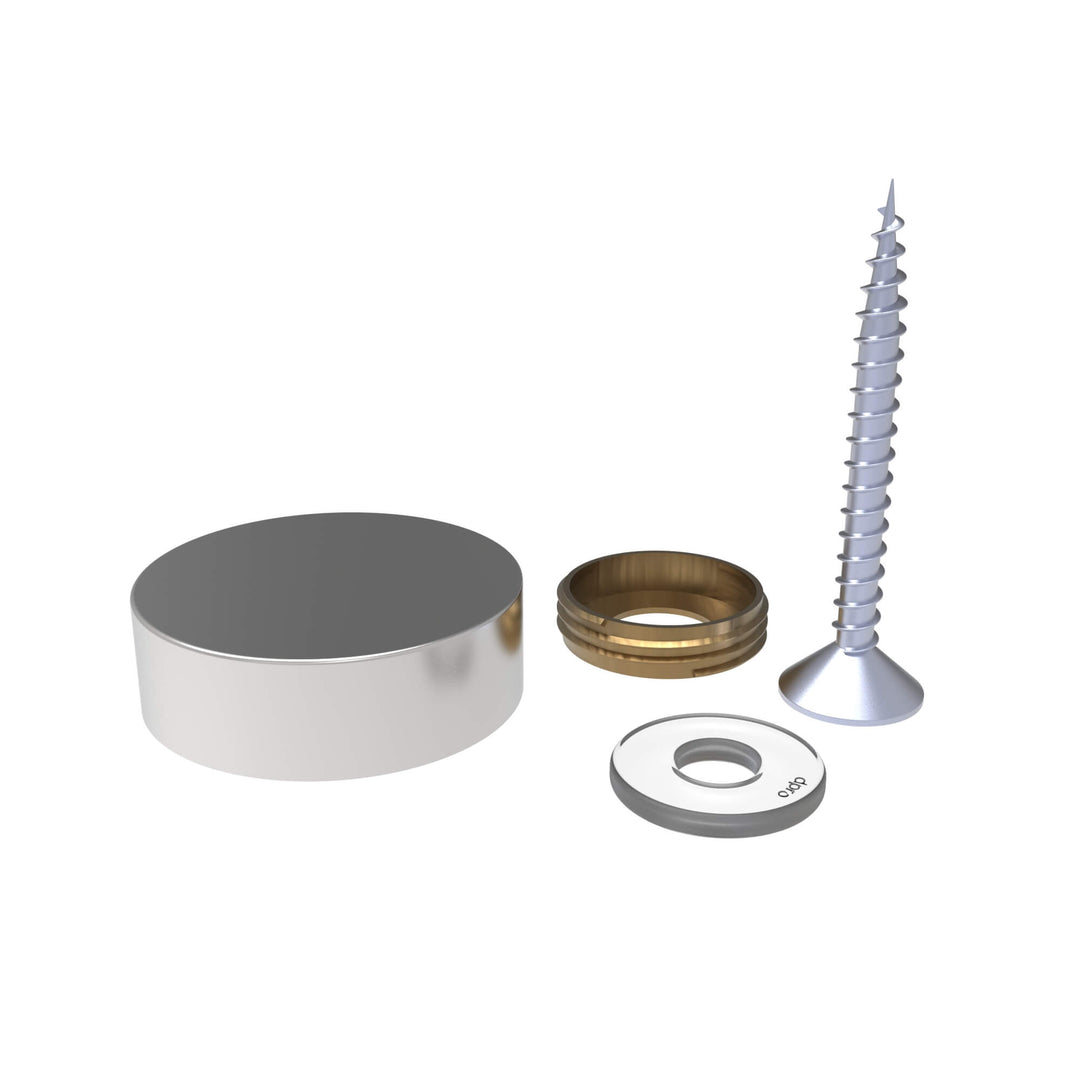 16mm Stainless Steel Screw and Cap