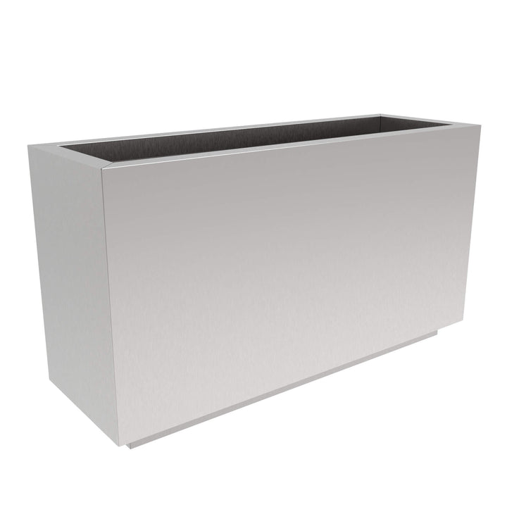 Metal Garden Planter Insulated - Stainless Steel