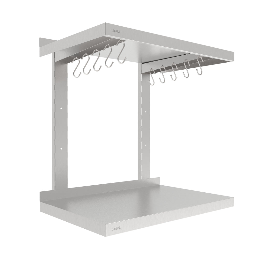 Chefkit Stainless Steel Shelves with Height Adjustable Brackets