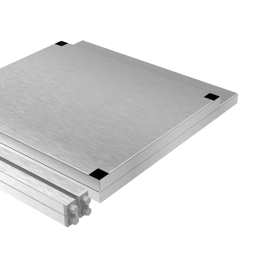 Stainless Steel Table with Wall Return