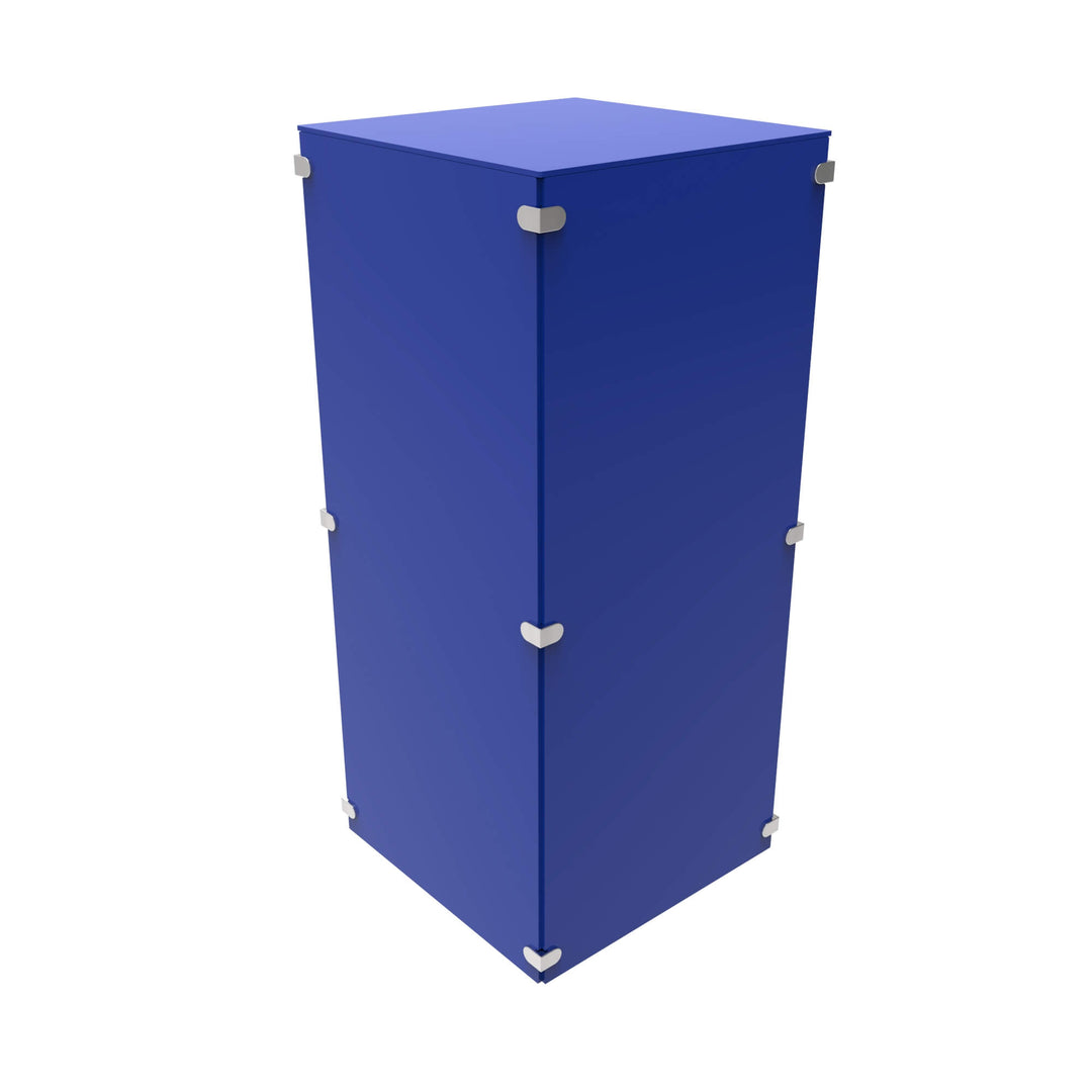 Flat Pack Pedestal Plinths Coloured Acrylic