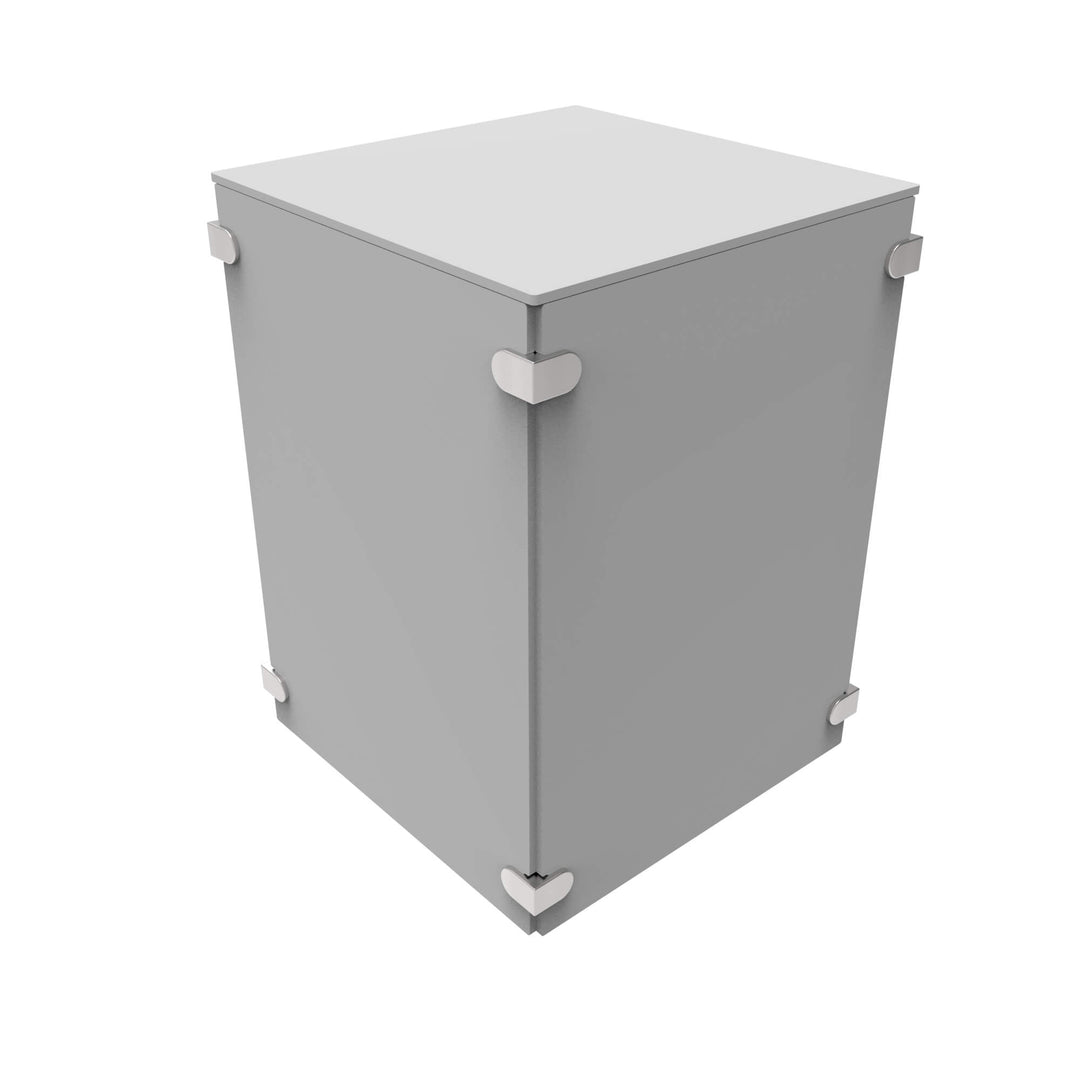 Flat Pack Pedestal Plinths Coloured Acrylic