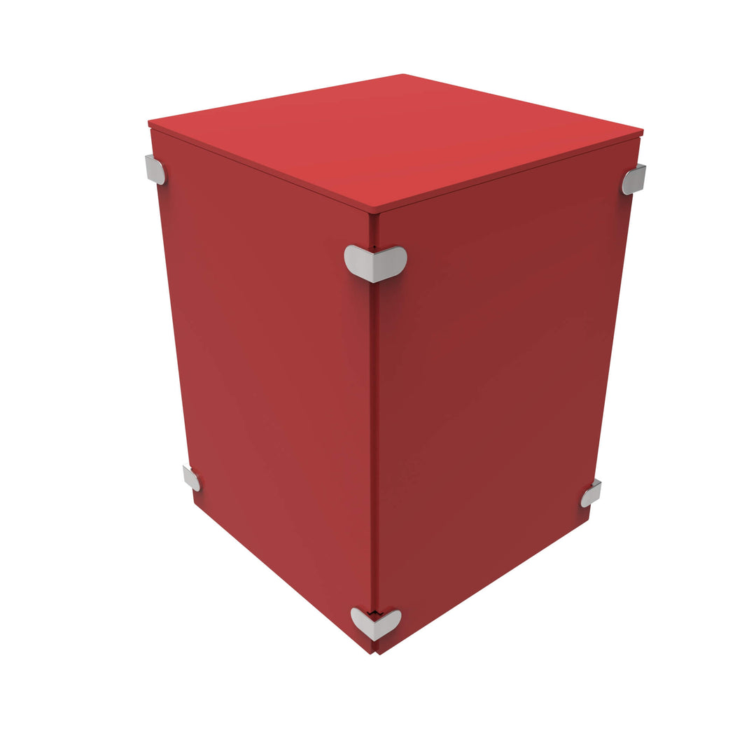 Flat Pack Pedestal Plinths Coloured Acrylic