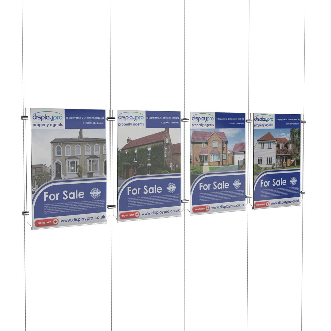 A4 Portrait Cable Systems Displaypro 16