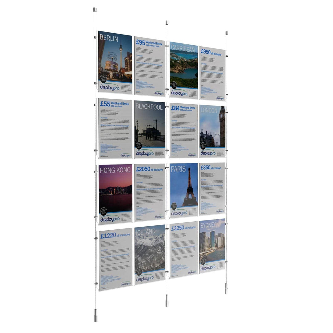 A4 Portrait Cable Systems Displaypro 8