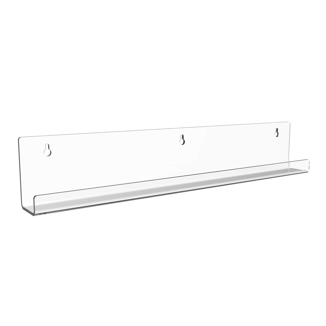 Heavy Duty Acrylic Wall Shelf | J-Shape