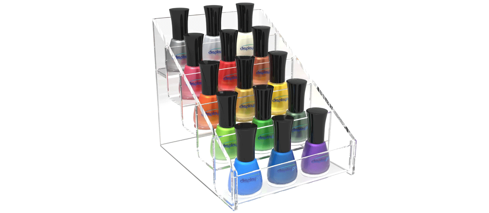 Amazon.com: Cq acrylic Clear Nail Polish Organizers And Storage,6 Tier Nail  Polish Shelf,Essential oils and Paint Bottle Stand Holder,Nail Polish  Display Rack Holds Up to 48 Bottles For Professional Nail Salon :