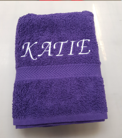 personalised embroidered towels