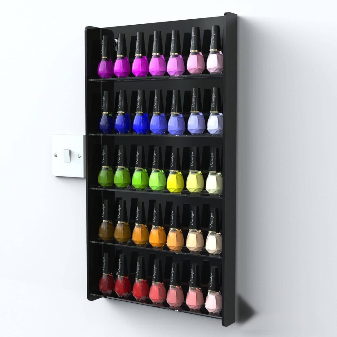 Wall Mounted Nail Polish Stands