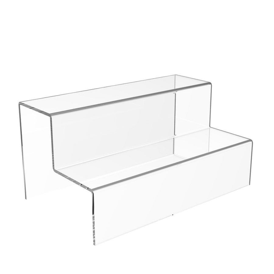 2 Step Display Stands | Acrylic Display Risers | Displaypro UK
