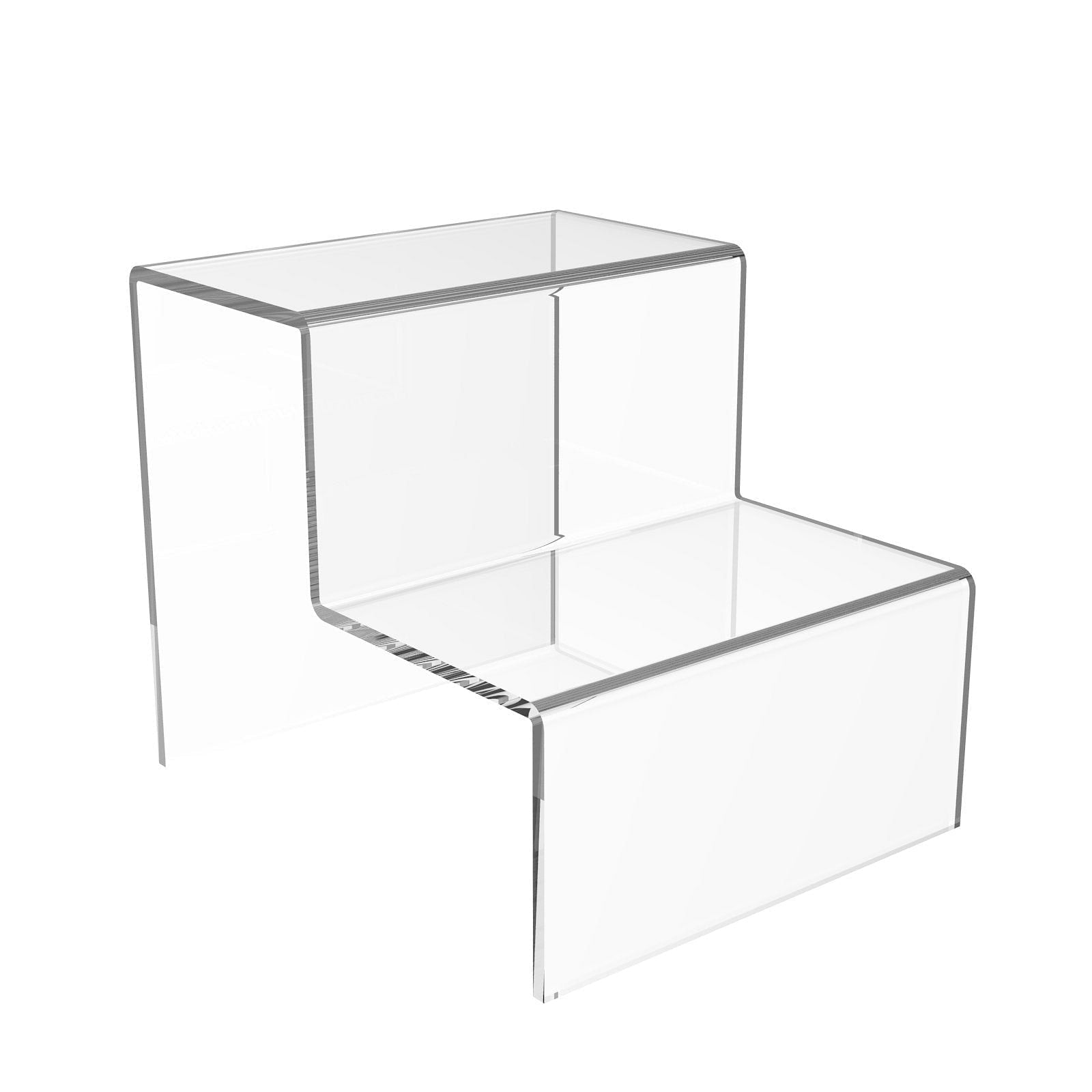 2 Step Display Stands | Acrylic Display Risers | Displaypro UK