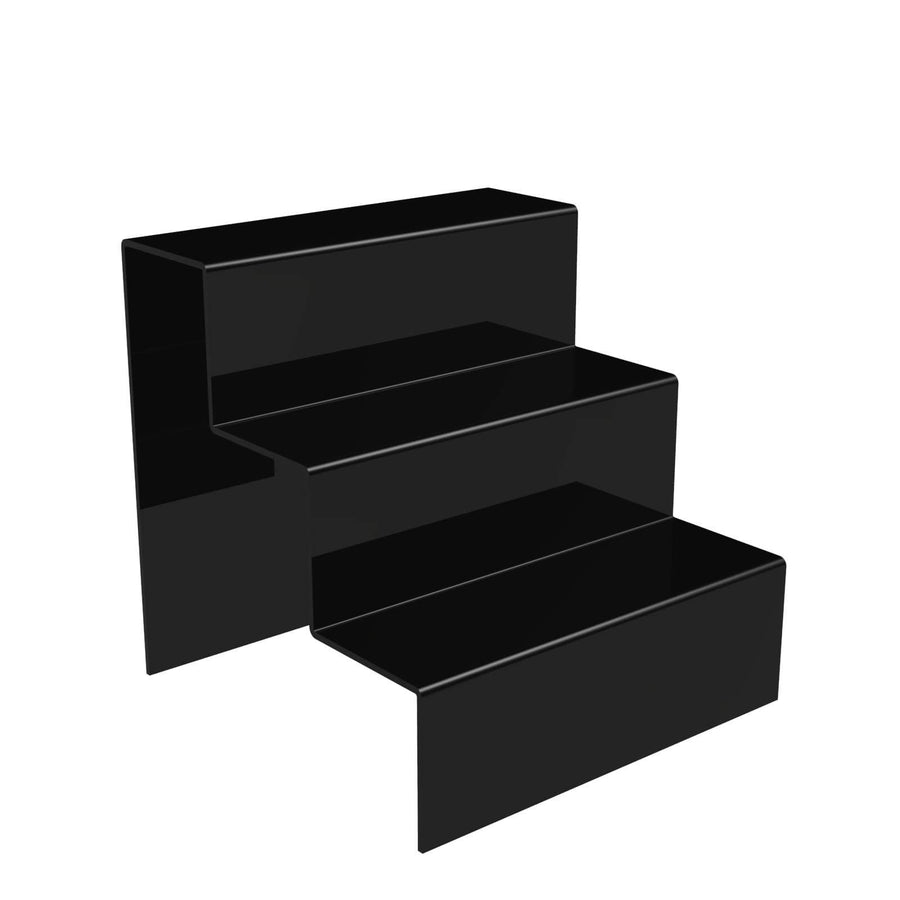 3 Step Display Stands | Acrylic Display Risers | Displaypro UK