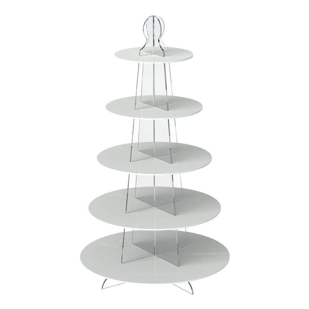 Carry Top Round Cup Cake Stand