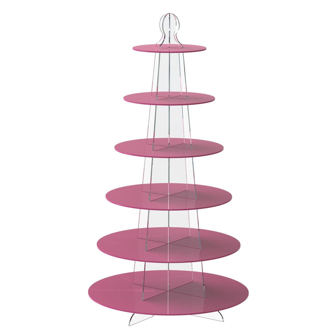 Carry Top Round Cup Cake Stand