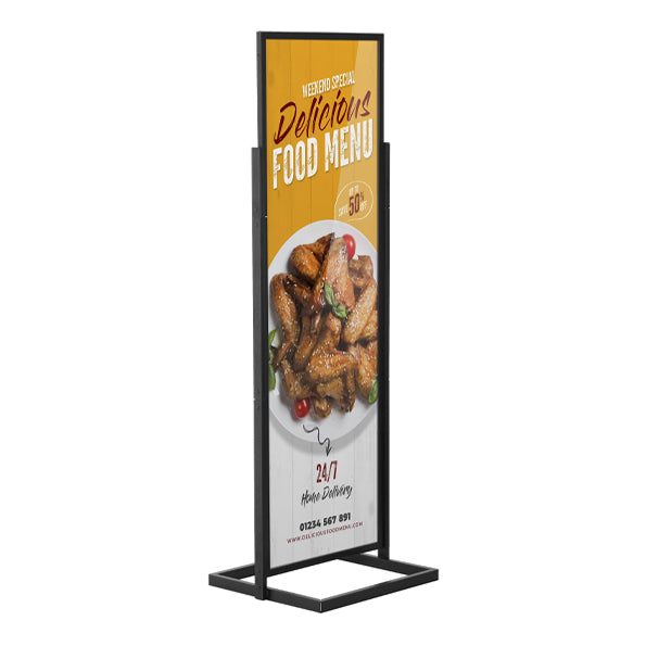 black large poster pillar