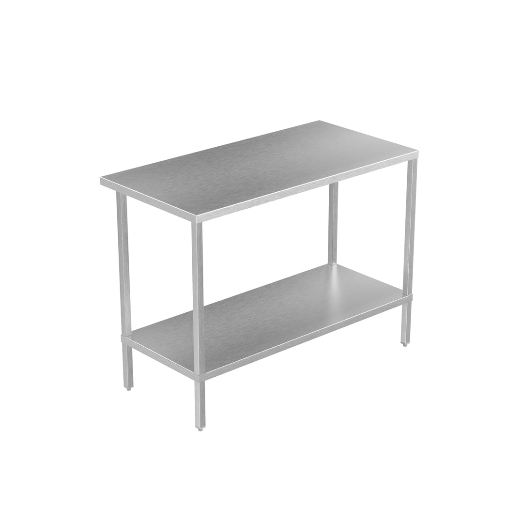 Stainless Steel Table with Wall Return