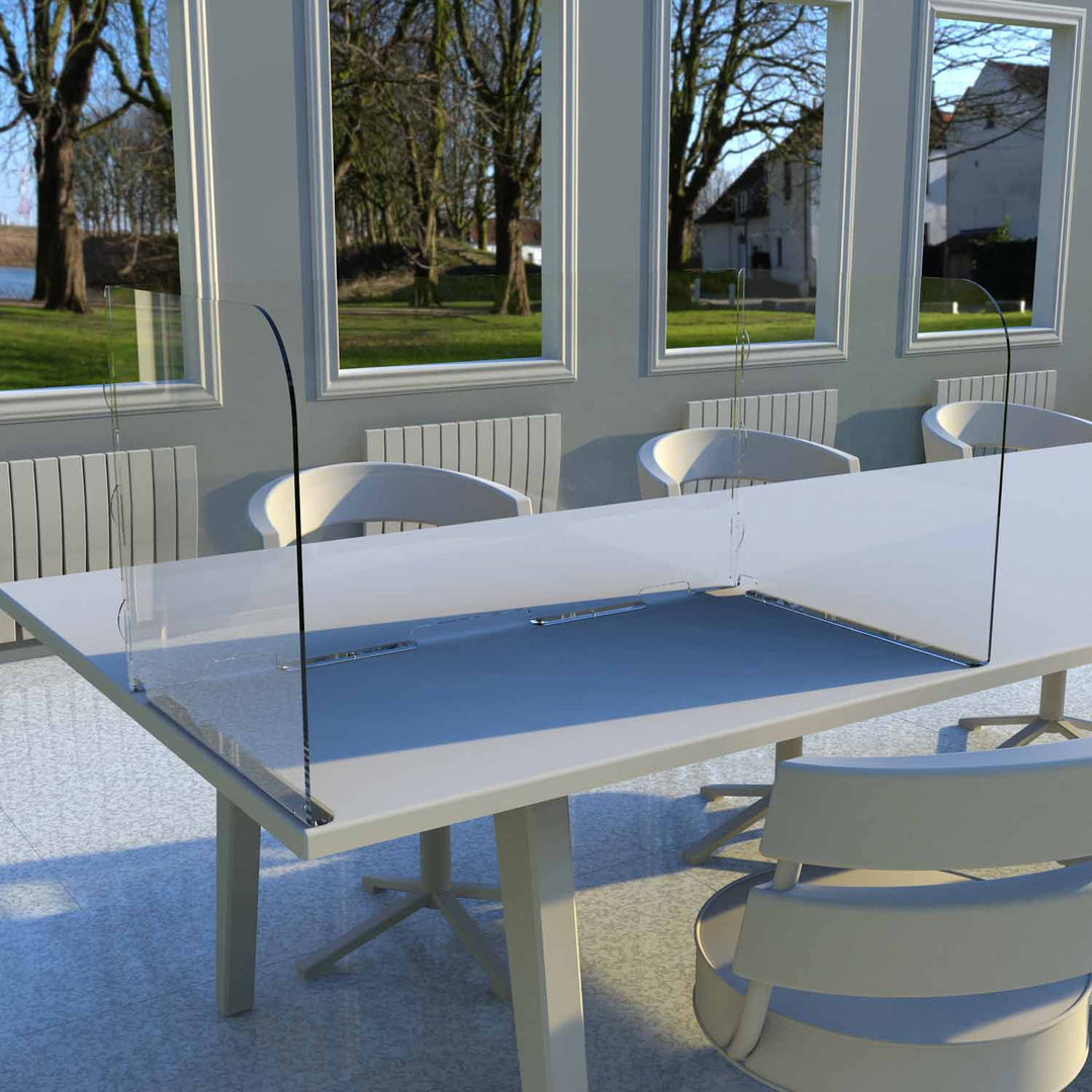 Clear Screen Desk Wrap Sneeze Guard Displaypro 3