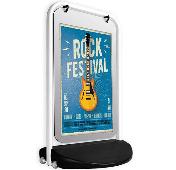 Swinger Pavement Sign - Poster Pocket Displaypro