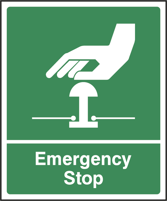 Emergency Stop - Assorted Colours and Sizes – Displaypro