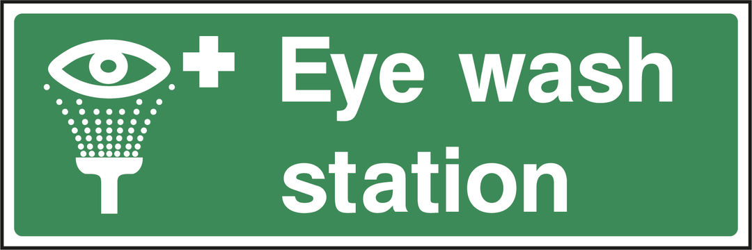 Eye Wash Station - 300 x 100mm