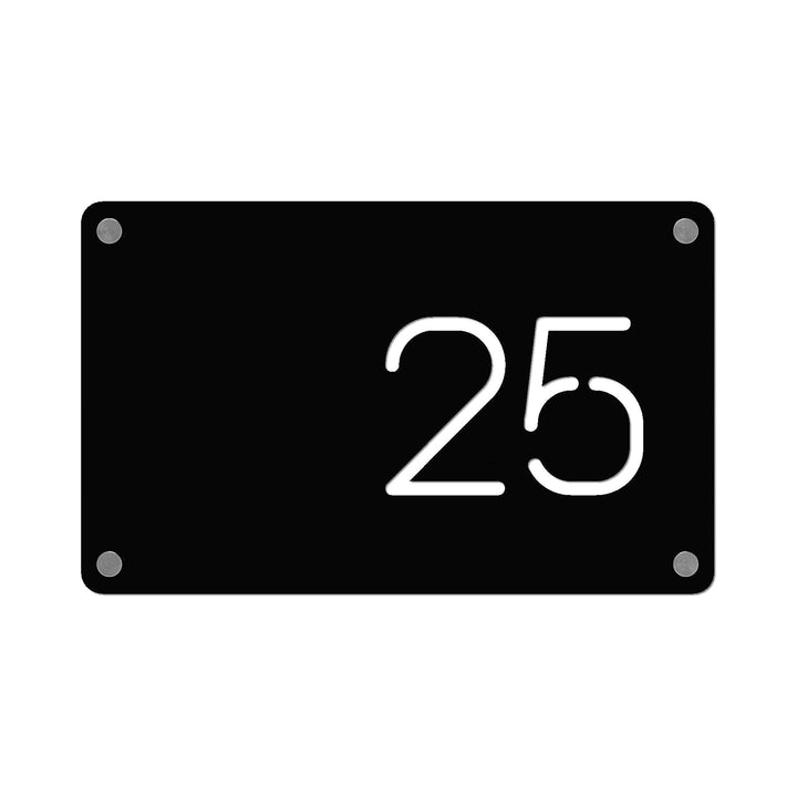 Contemporary House Numbers Plaque Displaypro