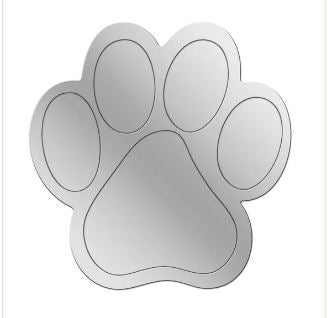 ACRYLIC ANIMAL PAW MIRRORS FOR HOME DECOR KIDS BEDROOM WALL DECORATION
