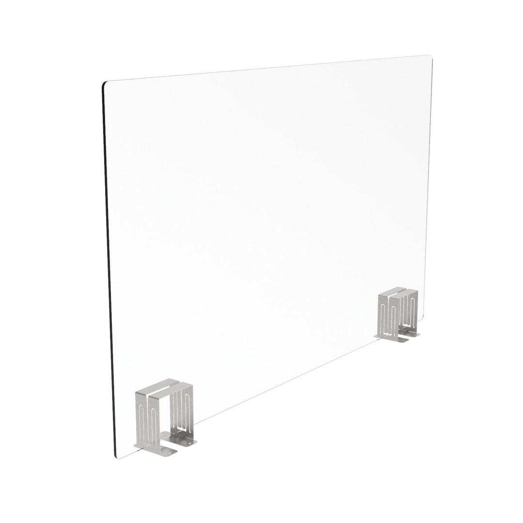 Desk Divider Perspex Screen With Stands Displaypro 7