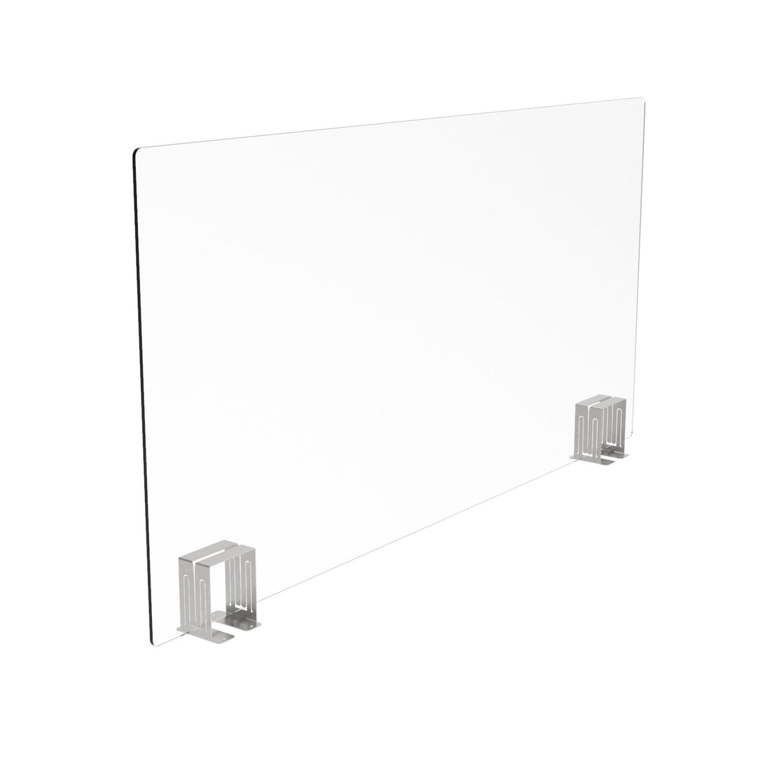 Desk Divider Perspex Screen With Stands Displaypro 19