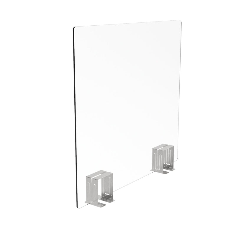 Desk Divider Perspex Screen with Stands Displaypro
