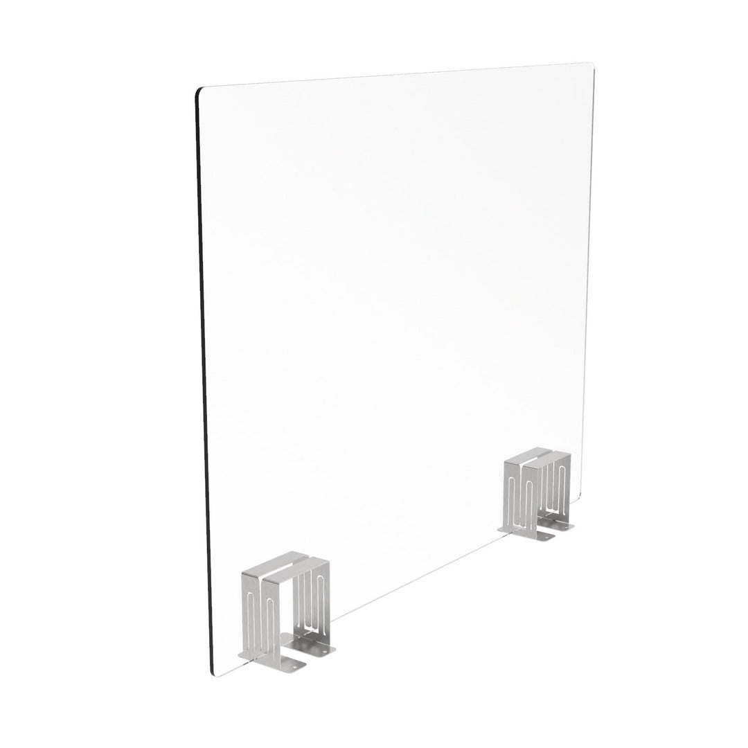 Desk Divider Perspex Screen With Stands Displaypro 17
