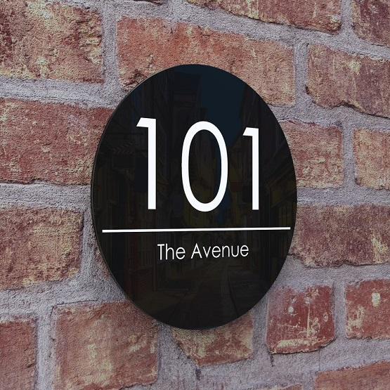 Modern House Number Plaque Displaypro