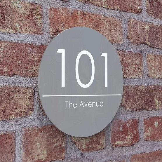 Modern House Number Plaque