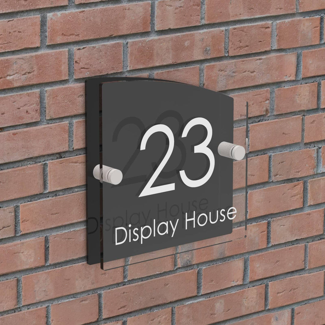 Slanted Acrylic House Signs Displaypro 2