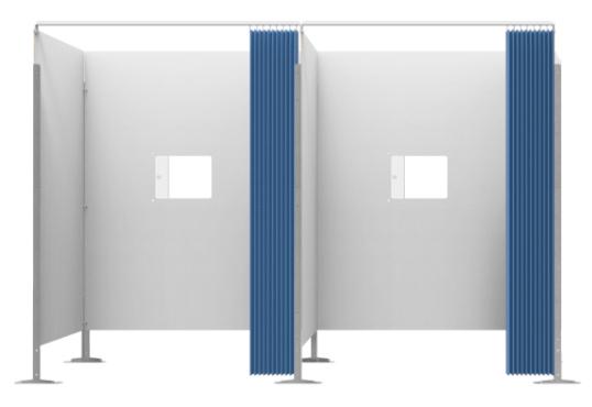 Test Booth Addon L Sections Displaypro