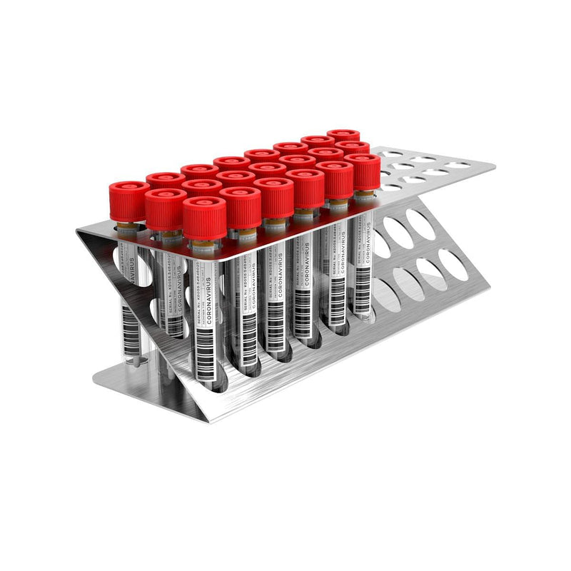 Stainless Steel Test Tube Z Shape Holder Displaypro