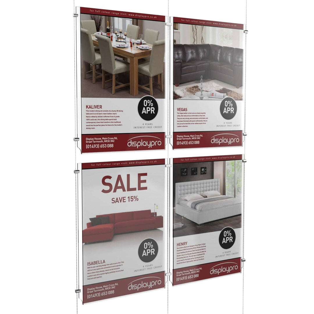 A3 Portrait Cable Systems Displaypro 6