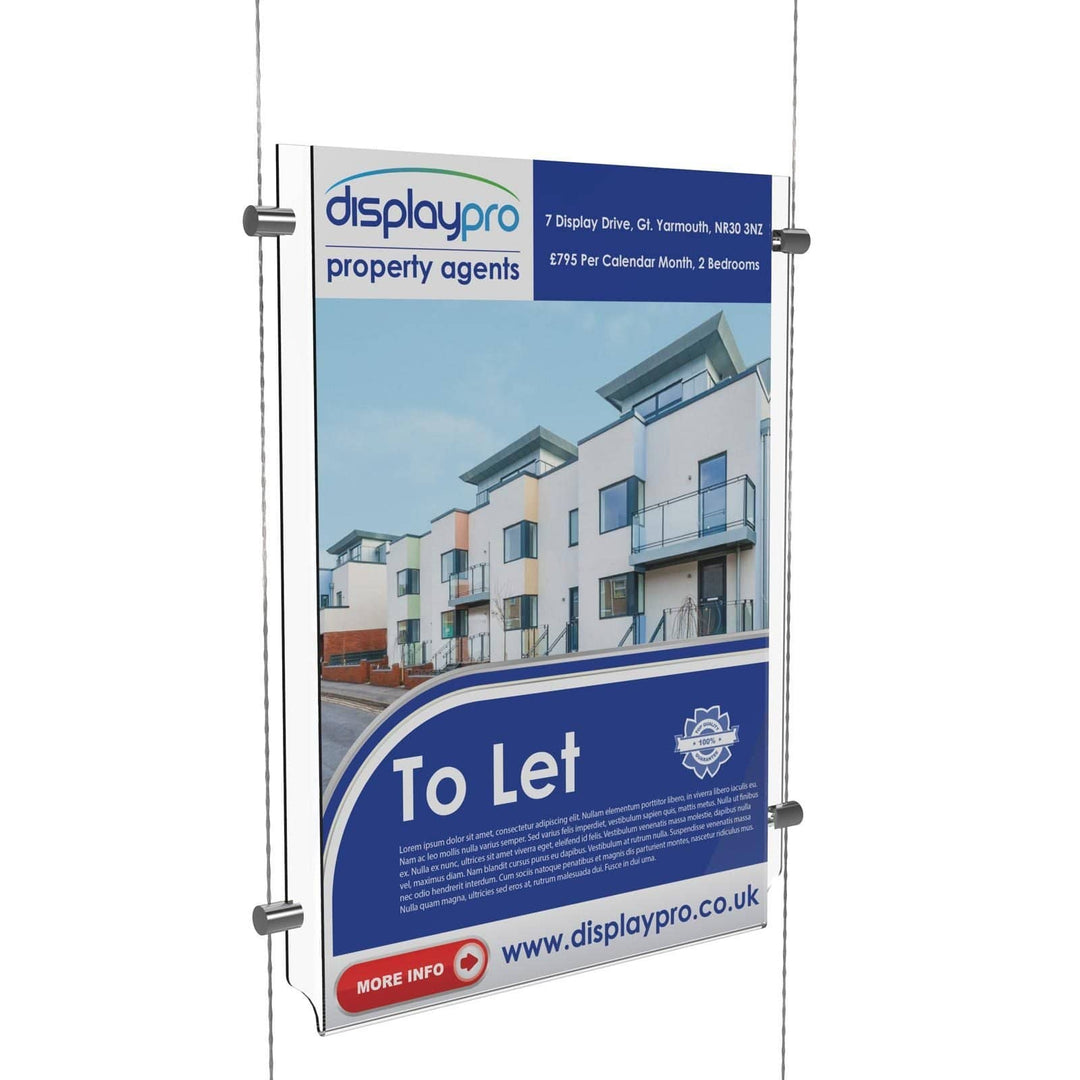 A4 Portrait Cable Systems Displaypro 28