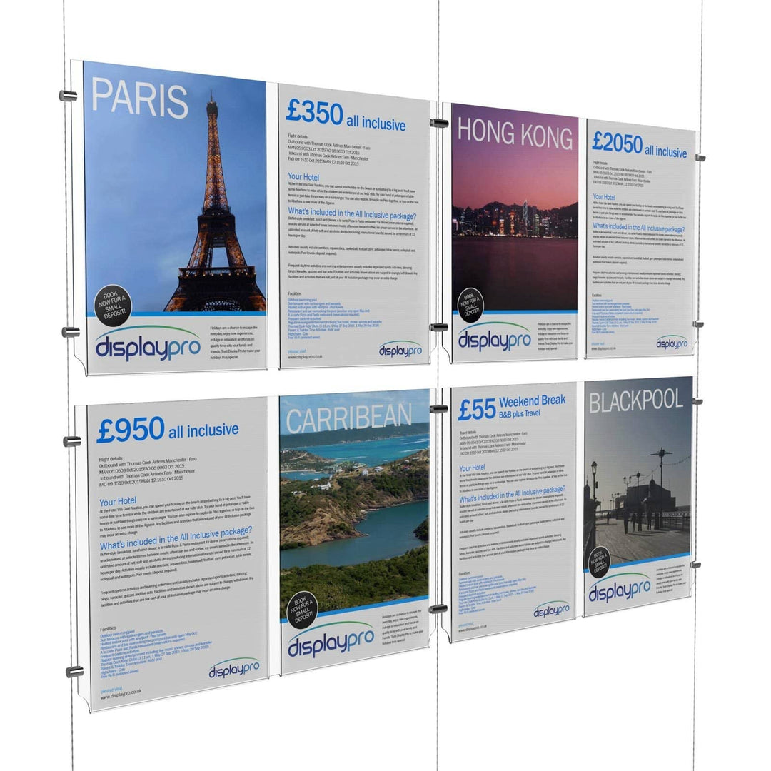 A4 Portrait Cable Systems Displaypro 22