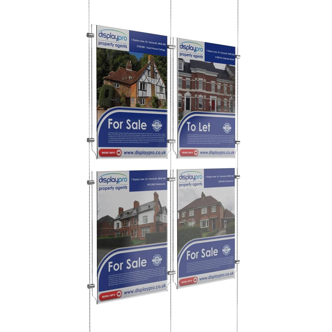 A4 Portrait Cable Systems Displaypro 10